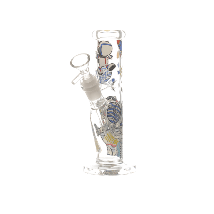 Glow in Dark Solid Patterns Straight Waterpipe 20cm - Greenhut