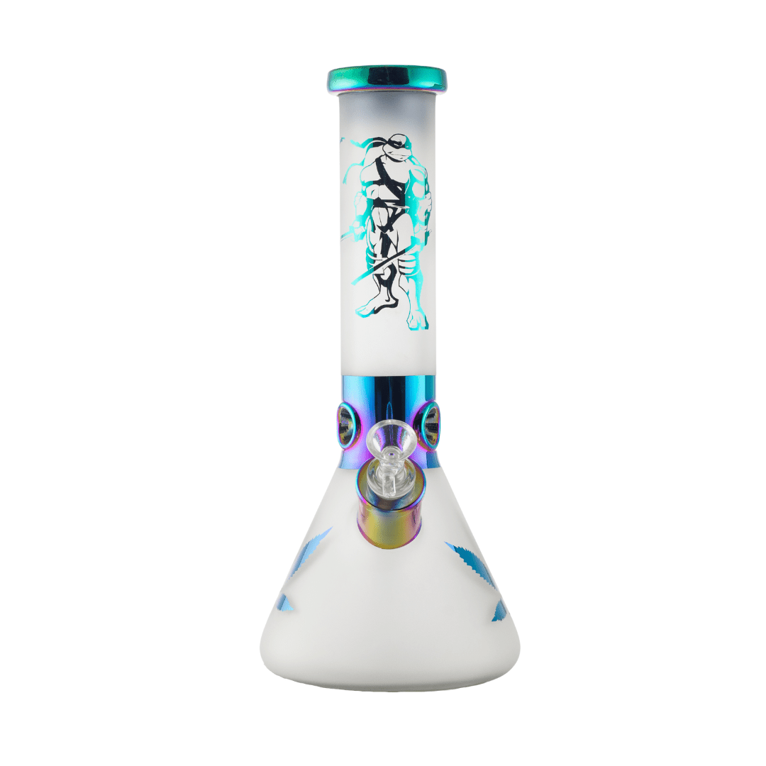 Electroplated Turtle Leaf Pattern Waterpipe 33cm - Greenhut