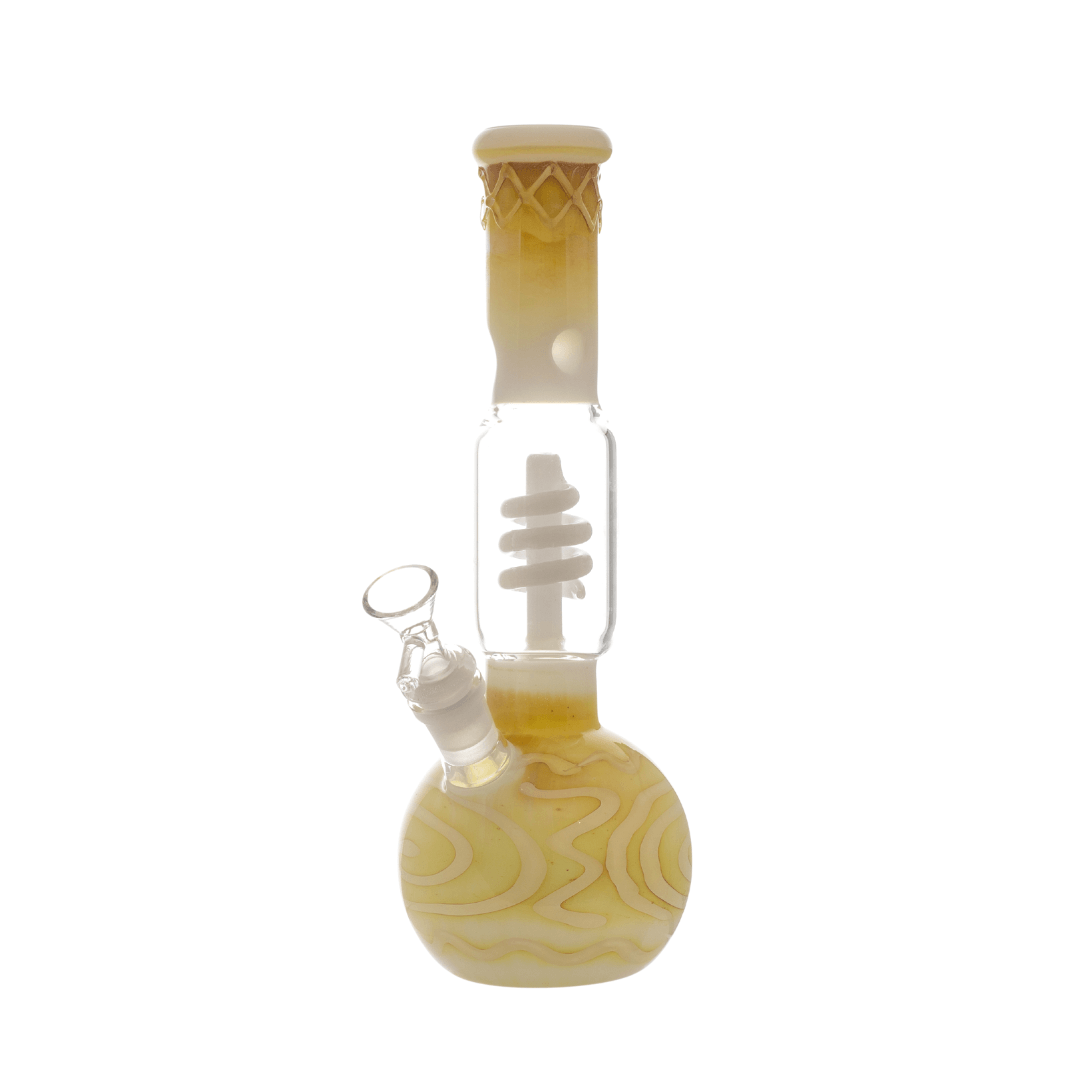 Multicolor Thick Glass Waterpipe with Twisted Percolator 30cm - Greenhut