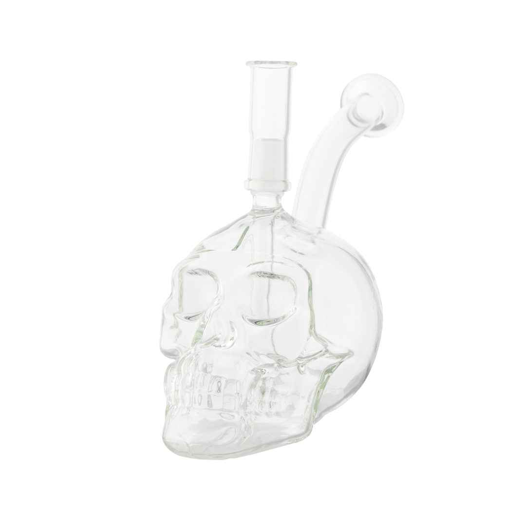 Clear Skull Shape Waterpipe 13cm - Greenhut