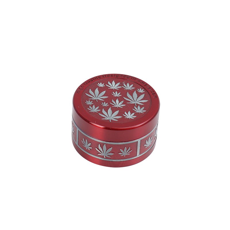 Premium Solid Leaf Design Aluminum Grinder weed