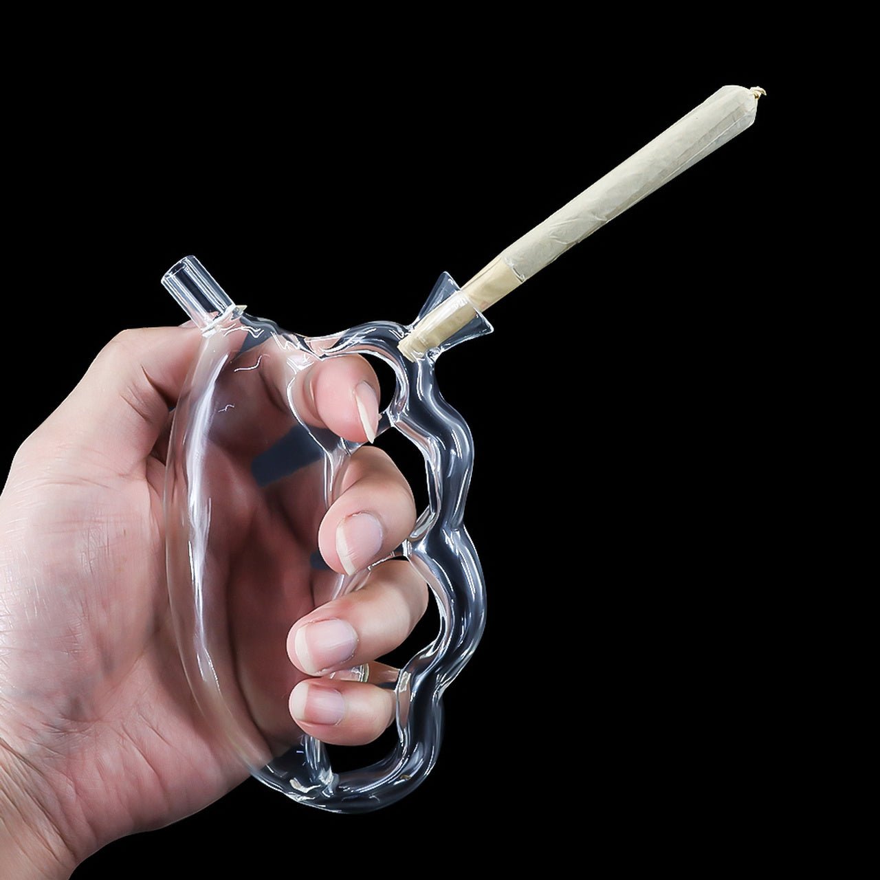 Acrylic Knuckle Bubbler Cone Holder Pipe
