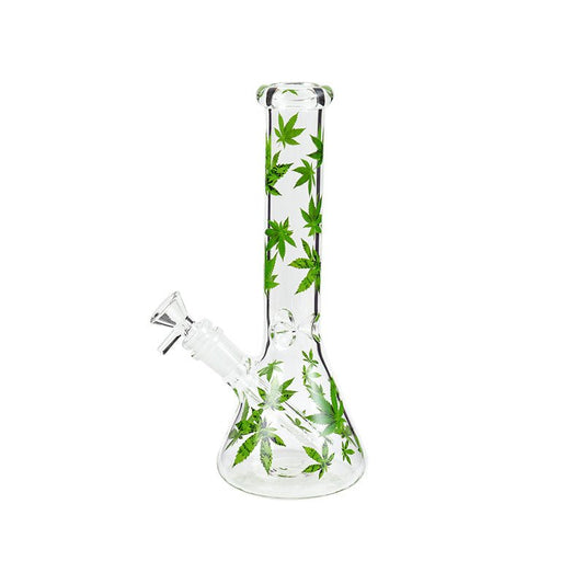 Premium Leafy Beaker Shape Waterpipe 26cm - Greenhut