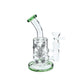 Bent Neck Honeycomb Waterpipe with Leaf Patterns 17cm - Greenhut