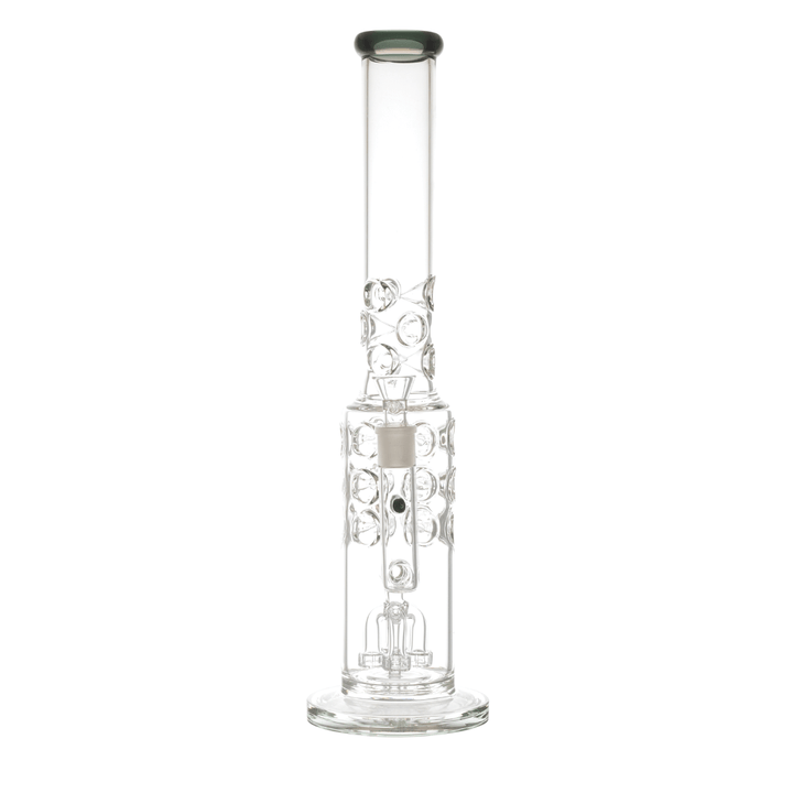 Clear Glass Matrix Waterpipe with Percolator 46cm - Greenhut