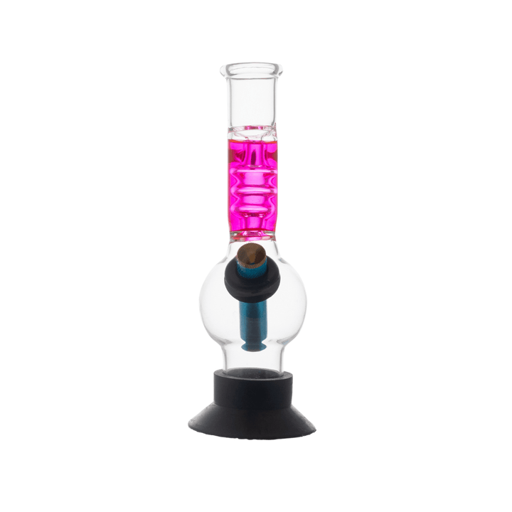 Mini Glass Round Shape Waterpipe with Silicon Base 20cm - Greenhut