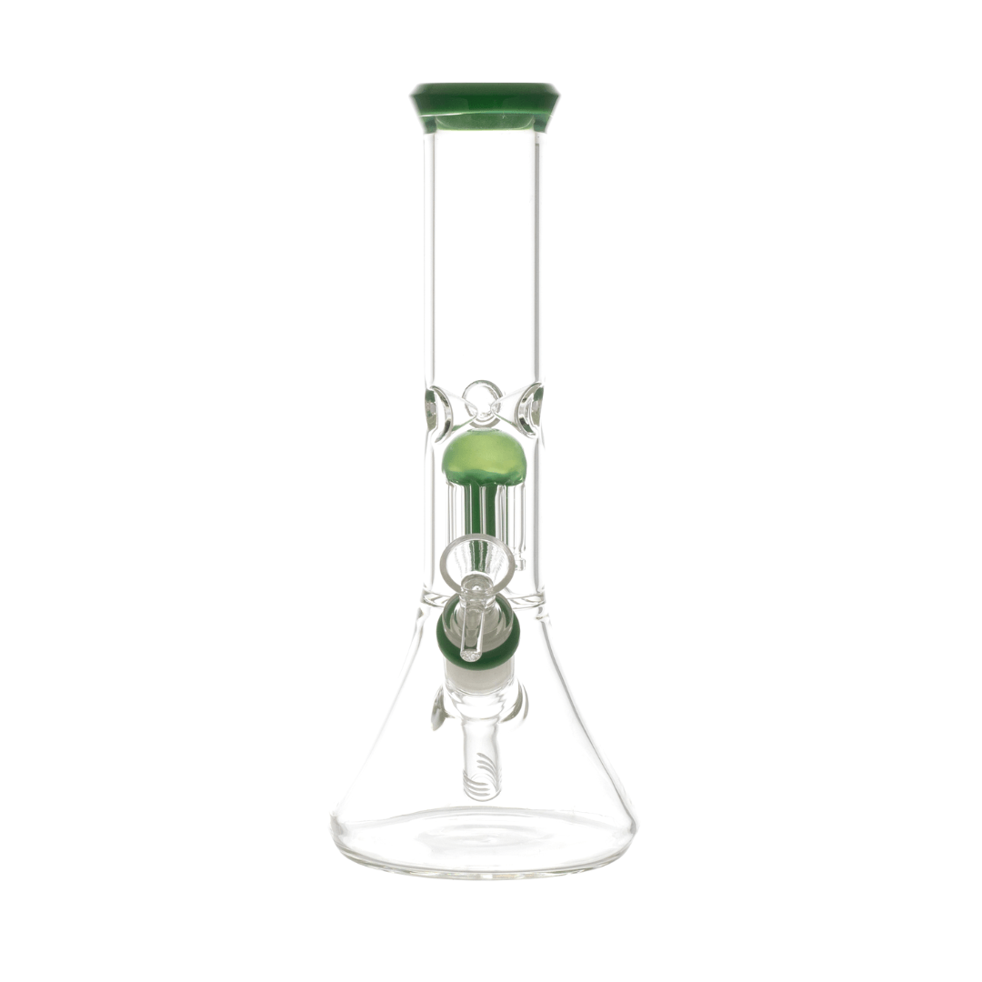 Diamond Shape Glass Waterpipe with Percolator 28cm - Greenhut