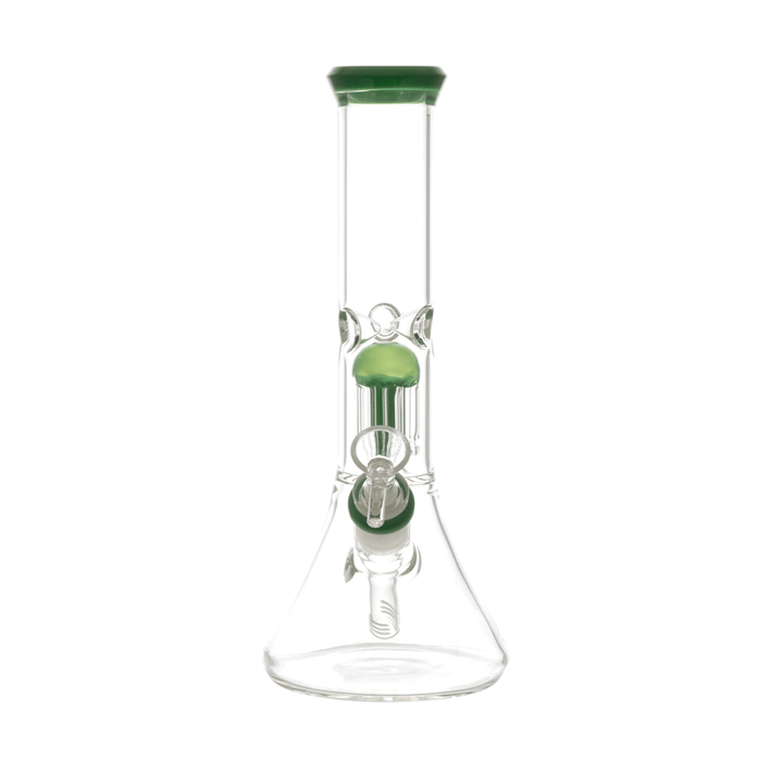 Diamond Shape Glass Waterpipe with Percolator 28cm - Greenhut