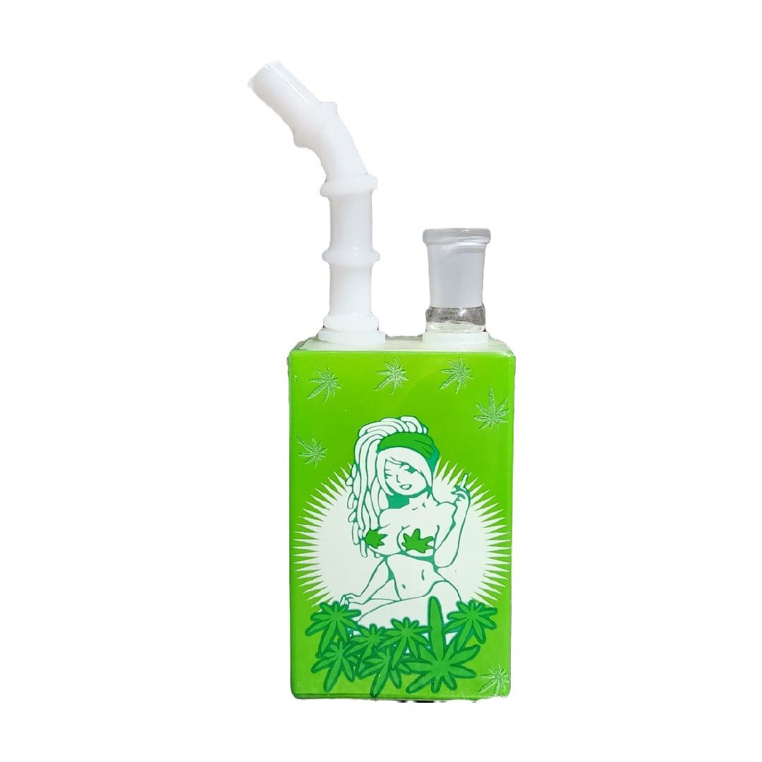 Juice Box Solid Glass Mini Waterpipe - Greenhut