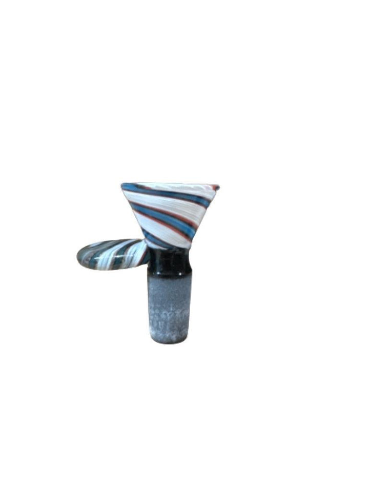 Colored Stripes Glass Dropcone 14mm - Greenhut