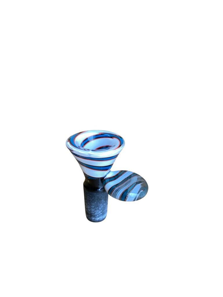 Colored Stripes Glass Dropcone 14mm - Greenhut