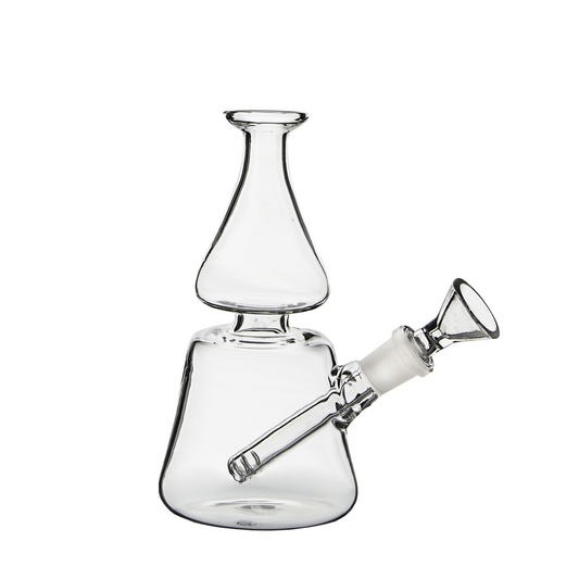 Clear Beaker Shape Glass bong 17cm