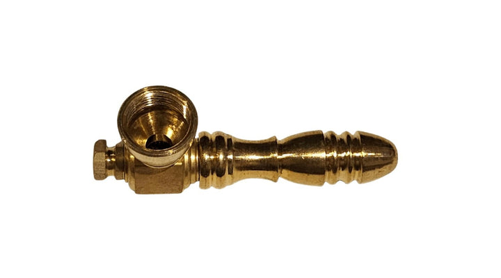 Brass Fat Smoking Pipe 7.5cm