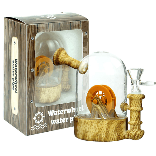 Waterwheel Glass Waterpipe - Greenhut