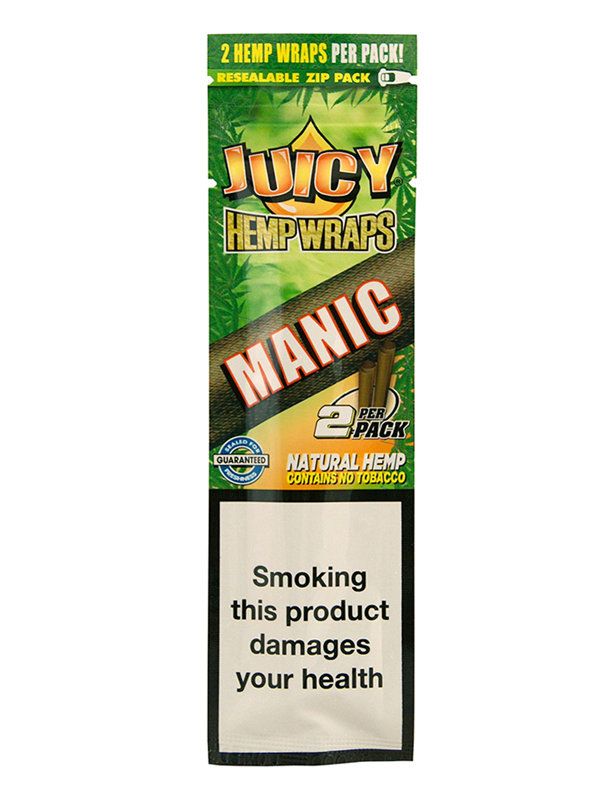Juicy Hemp Wrap Manic 2pk - Greenhut