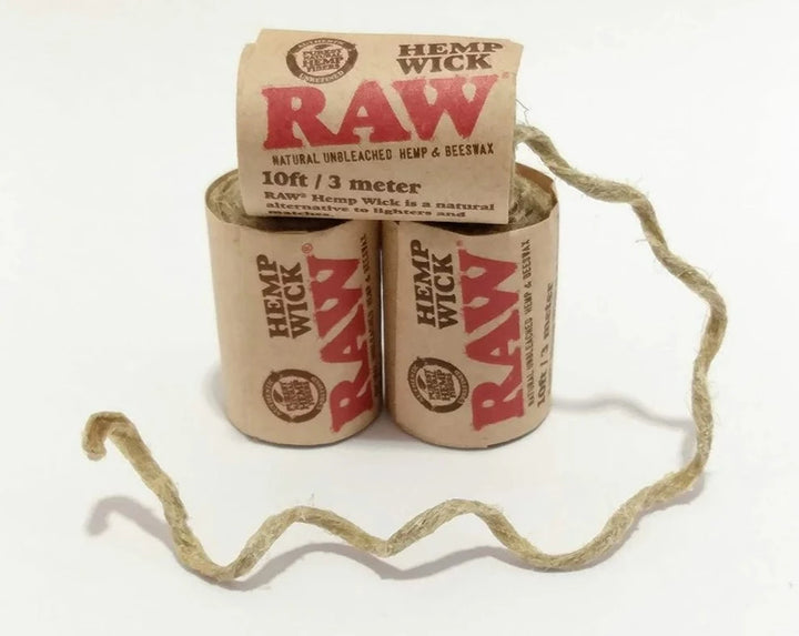 RAW Hemp Wick Roll 10ft/3m