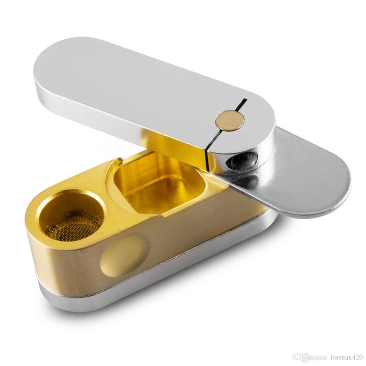 Premium Metal Folding Smoking Pipe - Greenhut