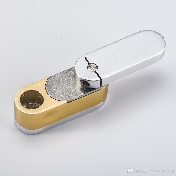 Premium Metal Folding Smoking Pipe - Greenhut