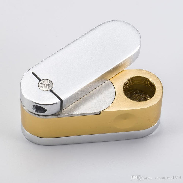 Premium Metal Folding Smoking Pipe - Greenhut