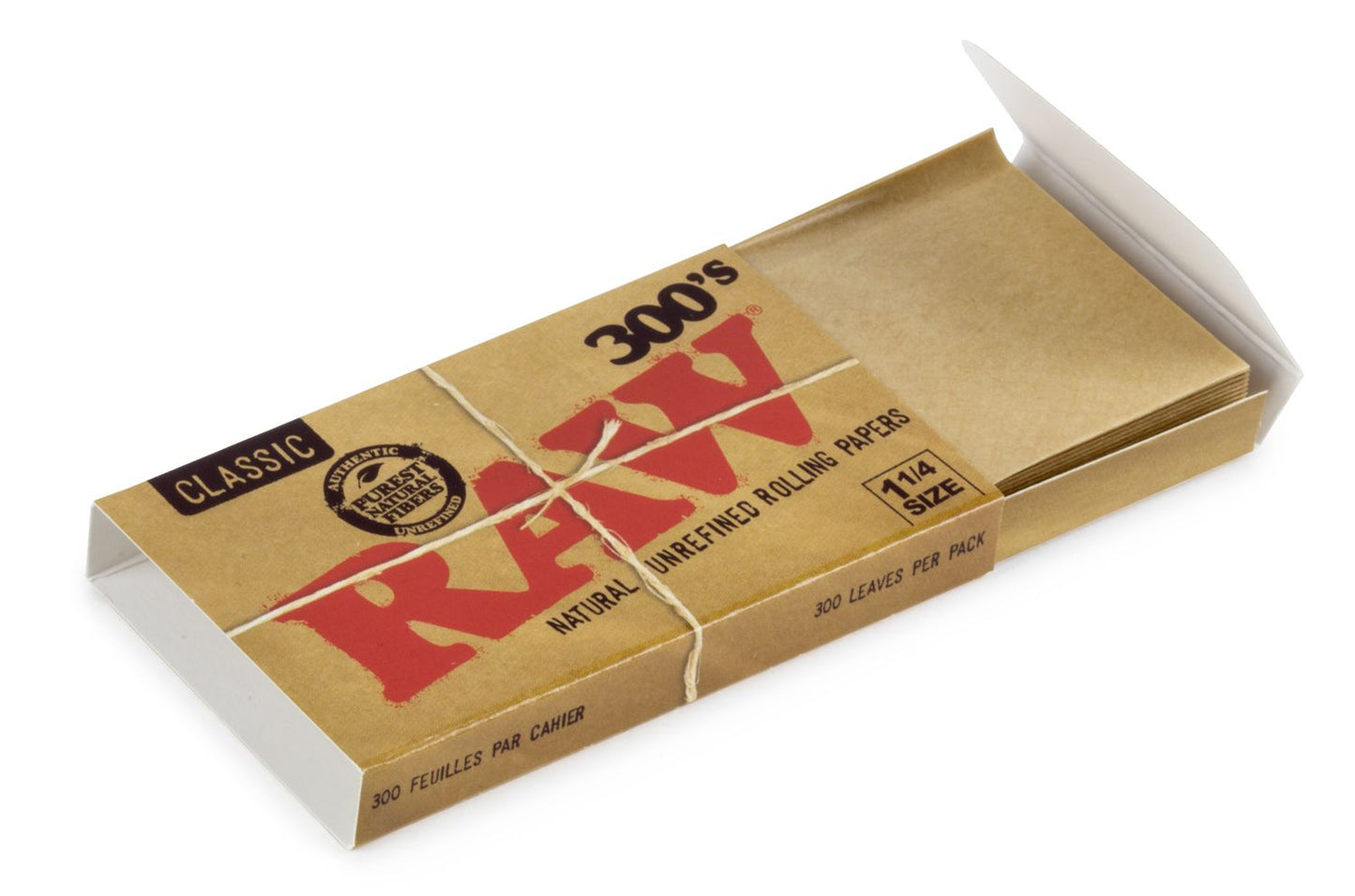 RAW 300'S Classic Rolling Papers 1 1/4