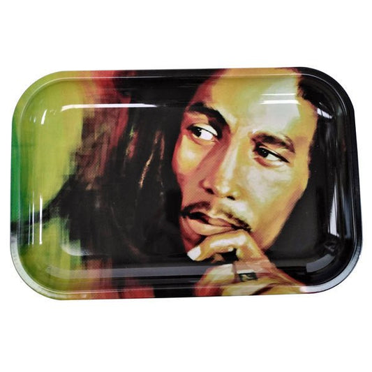 Bob Marley Rolling Metal Tray