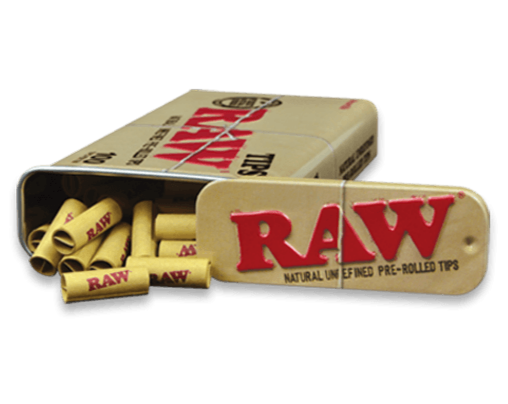 RAW Pre-Rolled Filter Tips Tin