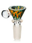 Flame Colored Glass Bowl with Round Handle 14mm - Greenhut