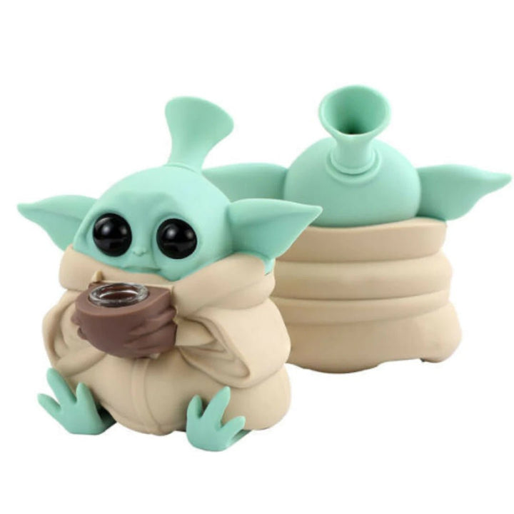 Baby Yodha Grogu Bubbler Silicone Waterpipe